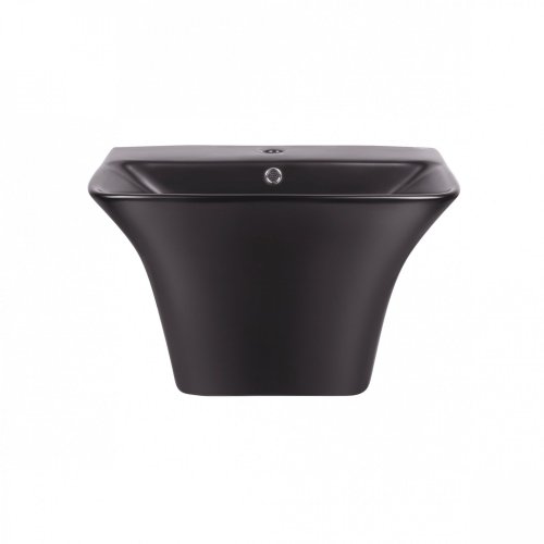 Умивальник Qtap Crow Matt black з донним клапаном QT0511G835MB