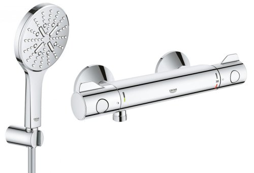 Змішувач для душу Grohe Grohtherm 800 з душовою лійкою Rainshower Smartactive 130