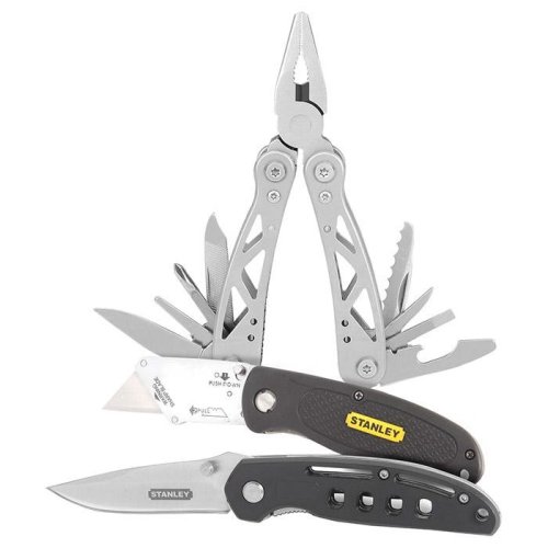 Мультиинструмент + складной нож + выдвижной нож Stanley STHT0-71029