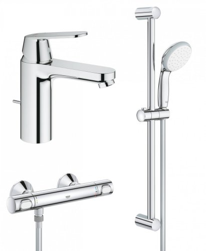 Набор смесителей 3 в 1 для душа Grohe Precision Flow Eurosmart Cosmopolitan