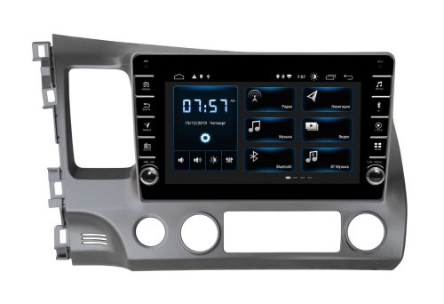 Штатная магнитола Incar DTA-0112R Honda Civic 07-11 Android 10 valcoder DSP +Navi