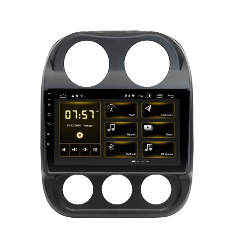 Штатна магнітола Incar DTA-2482 Jeep Compass 2011-2016, Patriot 2007-2016 Android 10 DSP +Navi