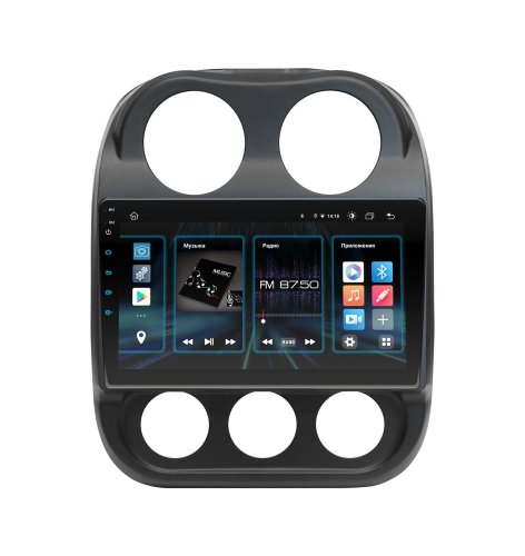 Штатна магнітола Incar DTA4-2482 Jeep Compass 2011-2016, Patriot 2007-2016 Android 10 DSP +Navi