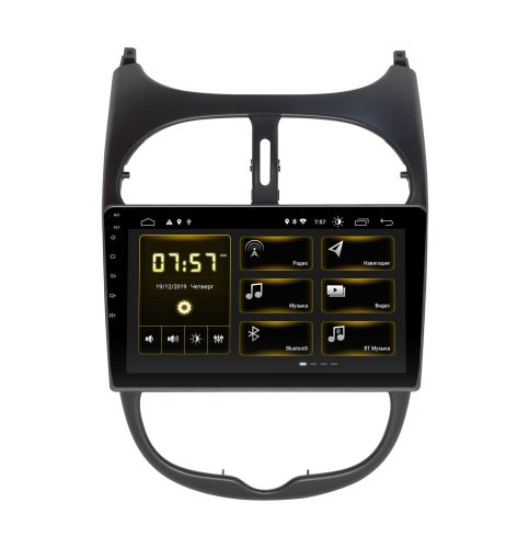 Штатная магнитола Incar DTA-7007 Peugeot 206 Android 10 DSP +Navi