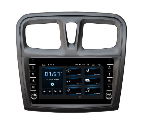 Штатная магнитола Incar DTA-1403R Renault Logan 2013-2018, Sandero 2012-2018 Android 10 valcoder DSP +Navi