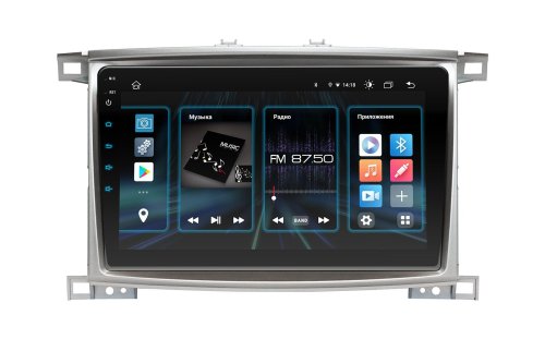 Штатная магнитола Incar DTA4-2325+CAN Toyota LC 100 2003-2008 Android 10 DSP+CAN +Navi