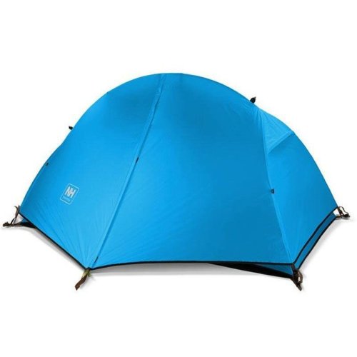 Палатка сверхлегкая одноместная с футпринтом Naturehike Cycling 1 NH18A095-D, 210T, голубой
