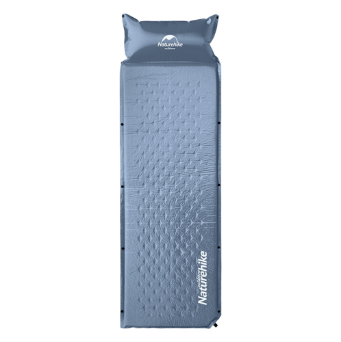 Коврик самонадувающийся с подушкой Naturehike NH15Q002-D, 25мм, голубой