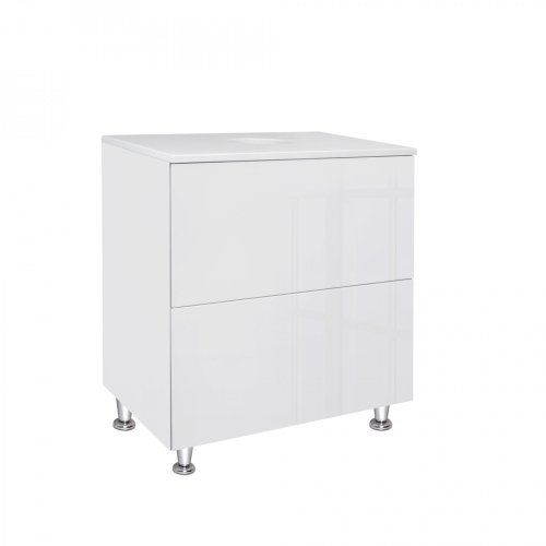 Тумба напольная Qtap Tern White со столешницей QT1780TNL601W