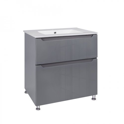 Тумба с умывальником Qtap Scorpio Graphite QT1471TNВ7023070CG