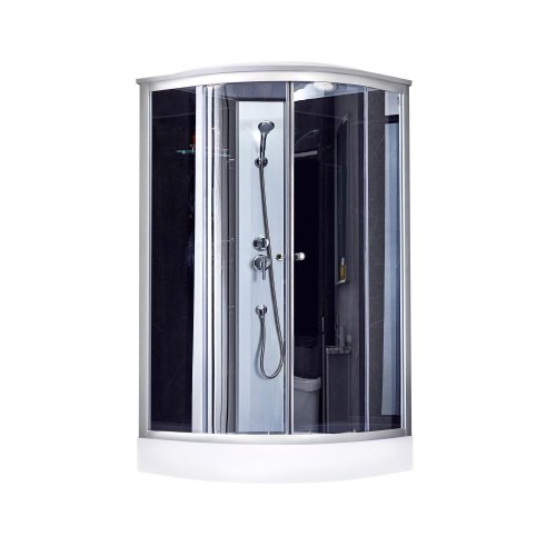 Душовий бокс Lidz Tani SB90x90.SAT.LOW.GR, скло тоноване 4 мм + піддон Kupala