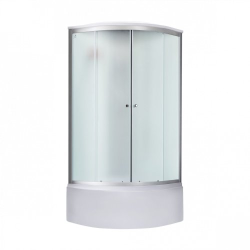 Душовий бокс Lidz Tani SB90x90.SAT.HIGH.FR, скло Frost 4 мм + піддон з панеллю Kupala