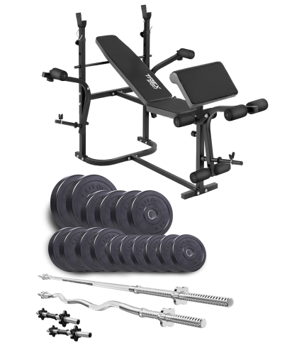 Набір Elitum Titan 74 кг + лава TrexSport TX-020