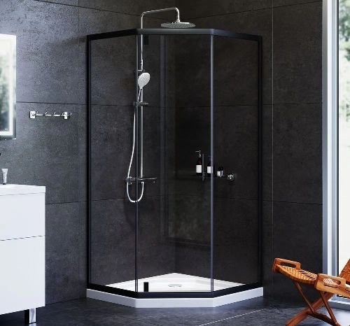 Душевая кабина AM.PM Gem 5-corner Pivot 90x90 W90UG-405-090BT