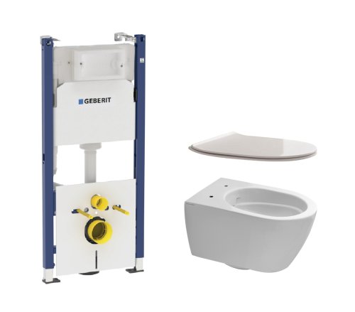 Унитаз с инсталляцией SCARABEO Moon 458.126+5520CL+5530B