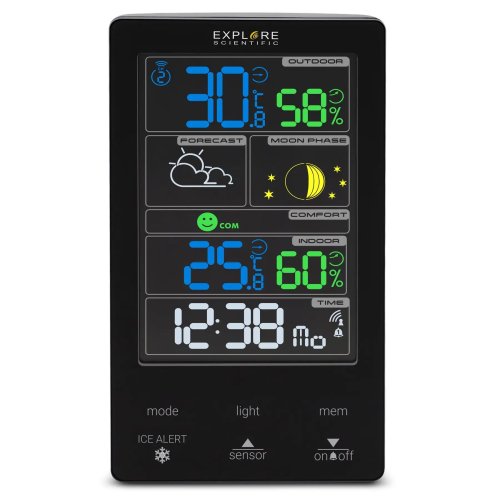 Метеостанция Explore Scientific Classic Color (Black) (WSC4009CM3000)