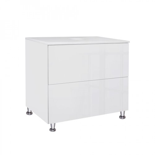 Тумба підлогова Qtap Tern White зі стільницею QT1780TNL801W