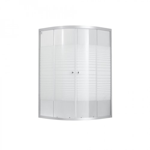 Душова кабіна Lidz Wieza SC80x80.SAT.HIGH.L, скло Linie 4 мм без піддону