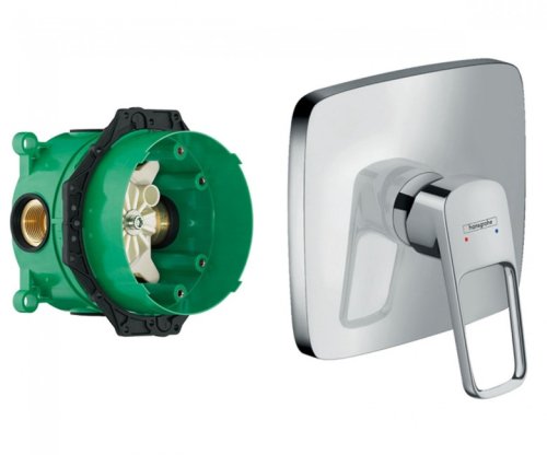 Змішувач прихованого монтажу Hansgrohe Logis Loop 71267000+01800180