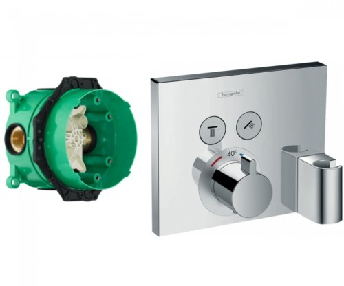 Смеситель скрытого монтажа Hansgrohe Shower Select 15765000+01800180