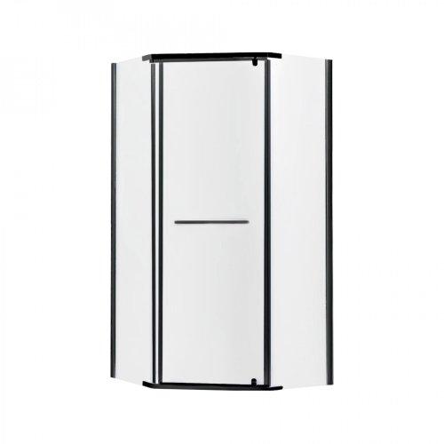 Душова кабіна Lidz Dozorca SC90x90.BLA.LOW.TR, скло прозоре 6 мм без піддону