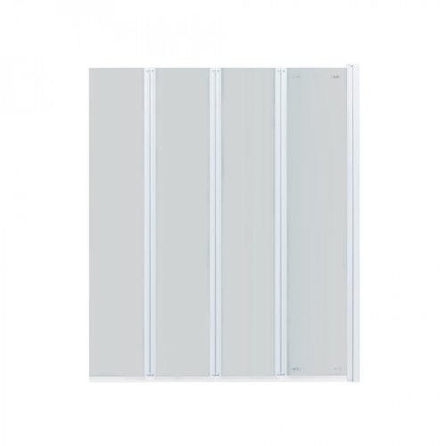 Штора на ванну Qtap Gemini WHI401114RP6 скло Pear 6 мм, 110x140 см