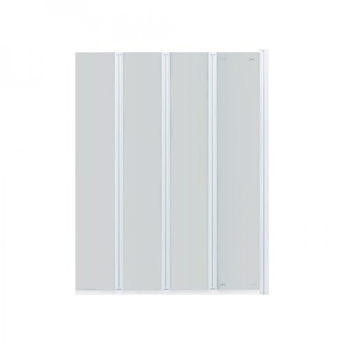 Штора на ванну Qtap Gemini WHI40114RP6 стекло Pear 6 мм, 100x140 см