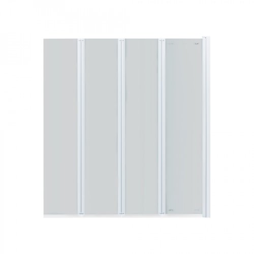 Штора на ванну Qtap Gemini WHI401214RP6 стекло Pear 6 мм, 120x140 см