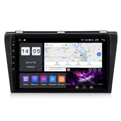 Штатная магнитола Abyss Audio MP-9225 для Mazda 3 2004-2009