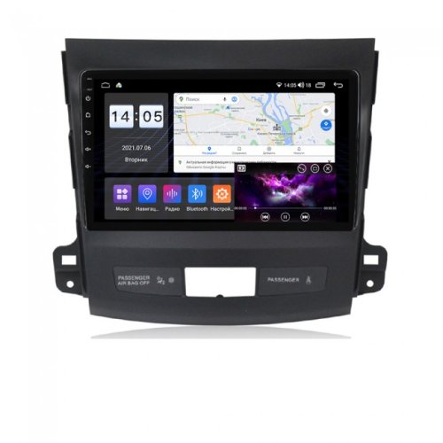 Штатная магнитола Abyss Audio MP-9245 для Mitsubishi Outlander 2006-2012