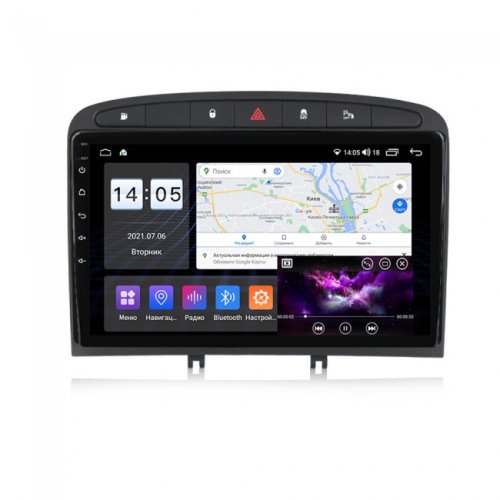 Штатная магнитола Abyss Audio MP-9236 для Peugeot 408 2011-2017