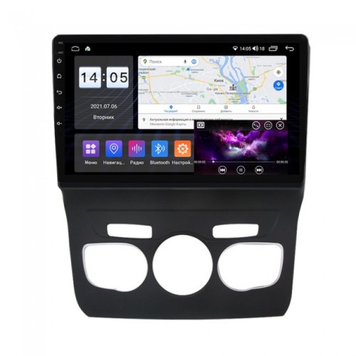 Штатная магнитола Abyss Audio MP-9255 для Citroen C4L 2013-2016