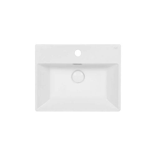 Умывальник Qtap Nando K 410х355х125 White с донным клапаном QT12117041KW