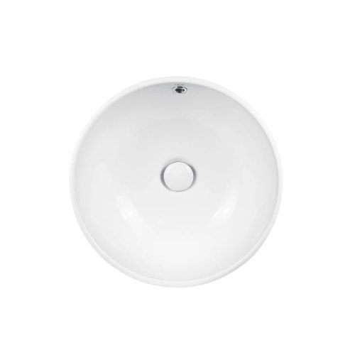 Умивальник Qtap Amazon 430х430х160 White з донним клапаном QT02117043NW