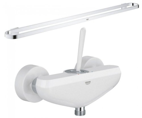 Змішувач для душу + вішалка для рушників Grohe Eurodisc Joy 23430LS0+41058000