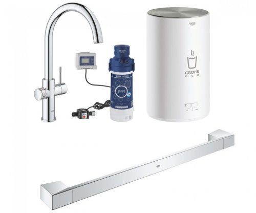 Смеситель для кухни с бойлером Grohe Red Duo 30083001+40807000
