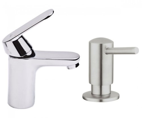 Змішувач для умивальника + дозатор для миючого Grohe Eurosmart Cosmopolitan 32825000+40536DC0