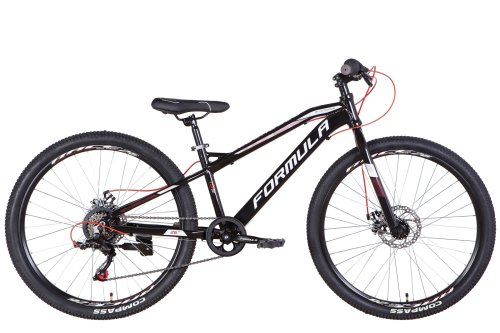 Велосипед AL 26" Formula BLACKWOOD DD рама-13" чорно-білий з червоним 2022