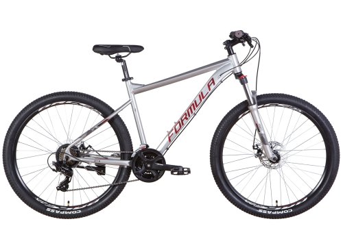 Велосипед AL 27.5" Formula F-1 AM DD рама-19" серебристый 2022