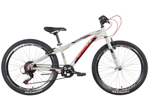 Велосипед ST 24" Formula FOREST Vbr рама-12,5" серо-красный 2022