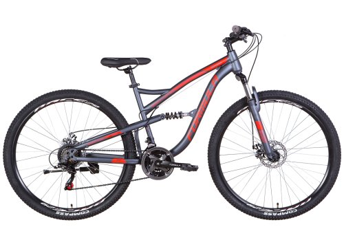 Велосипед ST 29" Formula SPARK AM2 DD рама-18" серо-красный (м) 2022