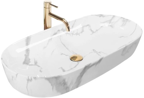 Умывальник REA CLEO 81 SHINNY MARMO REA-U8403