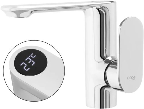 Смеситель для умывальника REA MILS LCD CHROME REA-B2000