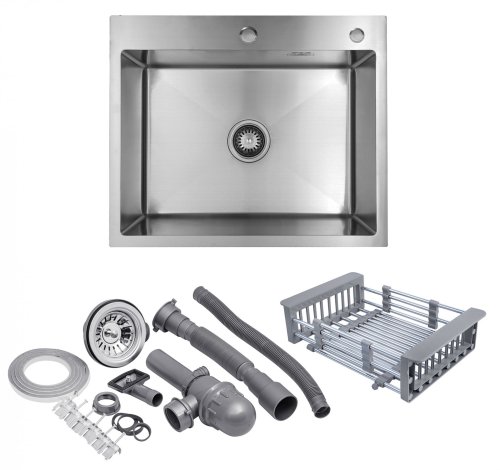 Кухонная мойка Kroner KRP Geburstet-6050HM CV022802
