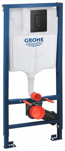 Набір інсталяція Grohe QuickFix Rapid SL кнопка Even Black 38811KF0