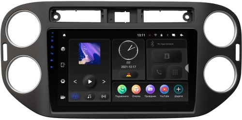 Штатна магнітола INCar TMX-1077 Volkswagen Tiguan 2011-2016 Black Android 10 DSP +Navi