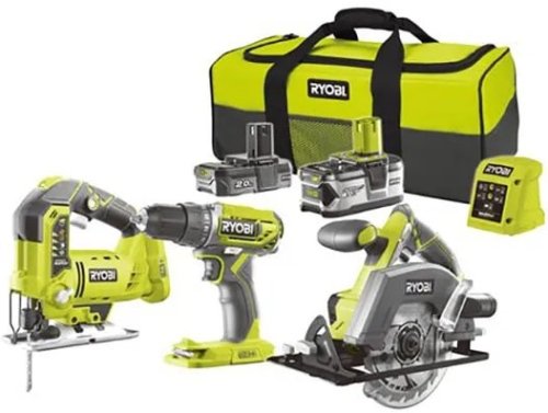 Набор из трех инструментов Ryobi ONE+ R18DDJSCSP-242S