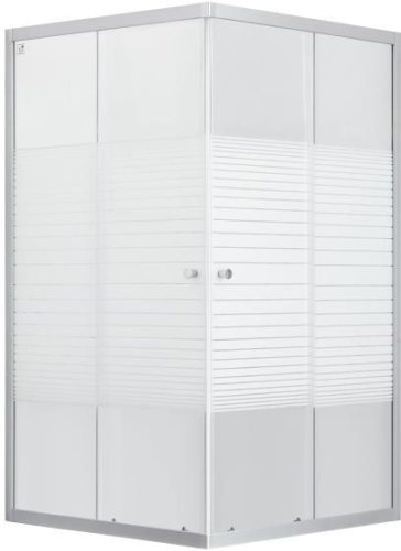 Душевая кабина Lidz Wiezak SC90x90.SAT.LOW.L, стекло Linie, 4мм, без поддона