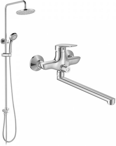Смеситель для ванны с душевой системой Imprese Praha New SET20220124