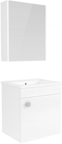 Комплект меблів для ванної RJ Atlant тумба + раковина + дзеркальна шафа RJ02500WH
